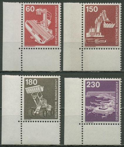 Bund Bogenmarken 1978 Industrie & Technik 990/94 Ecke 3 postfrisch