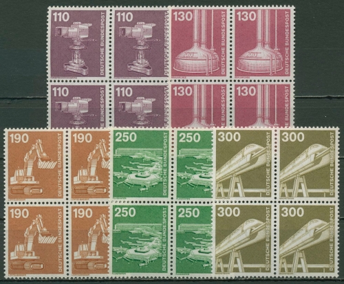 Bund Bogenmarken 1982 Industrie & Technik 1134/38 4er-Block postfrisch