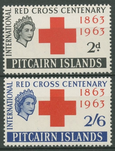 Pitcairn 1963 100 Jahre Internationales Rotes Kreuz 37/38 postfrisch