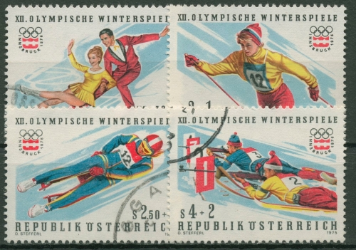 Österreich 1975 Olympia Winterspiele Innsbruck´76 1499/02 gestempelt