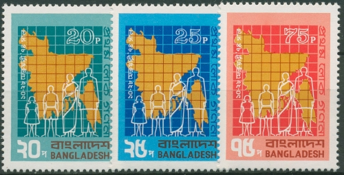 Bangladesch 1974 Volkszählung 38/40 postfrisch