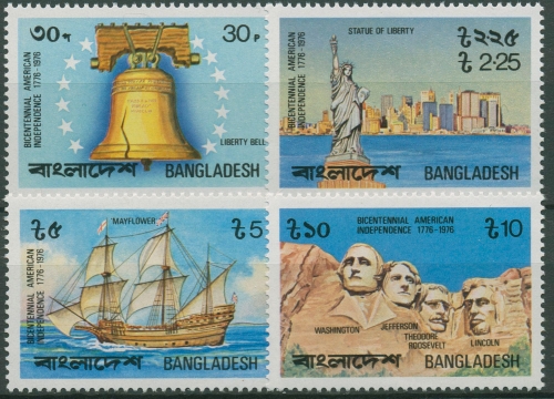 Bangladesch 1976 200 Jahre Unabhängigkeit USA 74/77 postfrisch