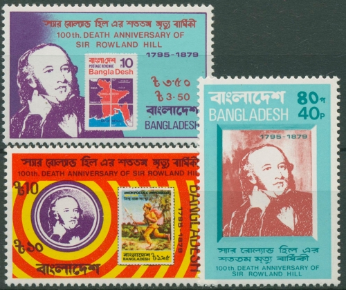 Bangladesch 1979 Postmeister Rowland Hill 123/25 postfrisch