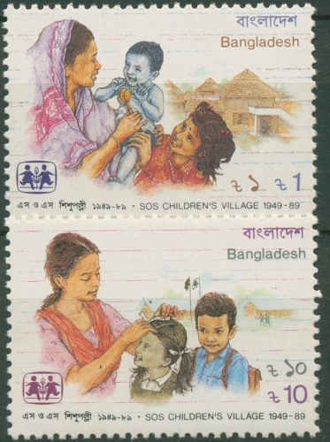 Bangladesch 1989 SOS-Kinderdörfer 313/14 postfrisch