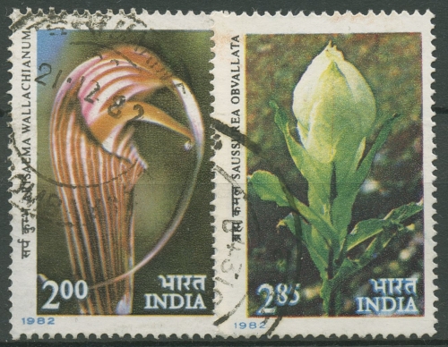 Indien 1982 Pflanzen Blumen des Himalaya 910/11 gestempelt