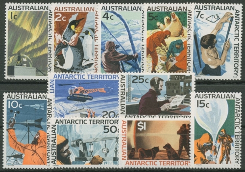 Austral. Antarktis 1966 Forschung Wetter Tiere Hubschrauber 8/18 postfrisch