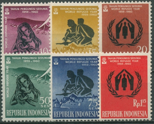 Indonesien 1960 Weltflüchtlingsjahr 263/68 postfrisch