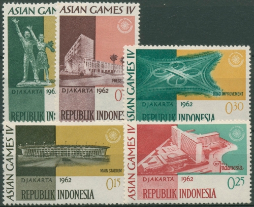 Indonesien 1962 Asiatische Sportspiele Jakarta 360/64 postfrisch