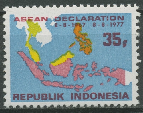 Indonesien 1977 ASEAN Landkarte 880 postfrisch