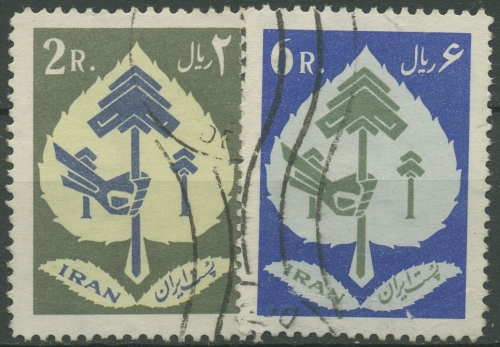 Iran 1962 Woche des Baumes 1103/04 gestempelt