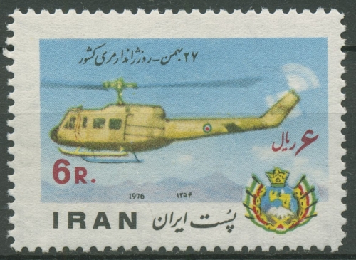 Iran 1976 Gendarmerie Polizeihubschrauber 1818 postfrisch