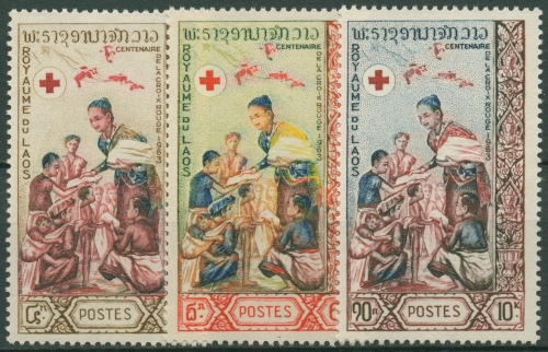 Laos 1963 Rotes Kreuz 132/34 postfrisch