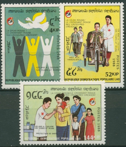 Laos 1988 Rotes Kreuz 1110/12 postfrisch