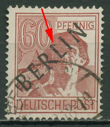 Berlin 1948 30 Pfennig Schwarzaufdruck Aufdruckfehler 14 I gestempelt signiert