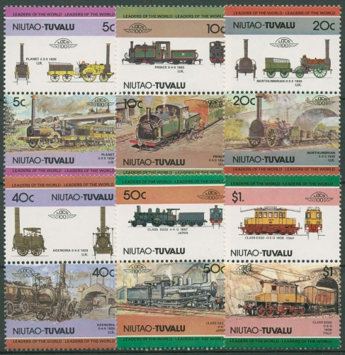 Tuvalu-Niutao 1984 Eisenbahn Lokomotiven 9/20 ZD postfrisch