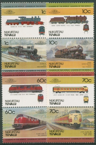 Tuvalu-Nukufetau 1985 Eisenbahn Lokomotiven 31/38 ZD postfrisch