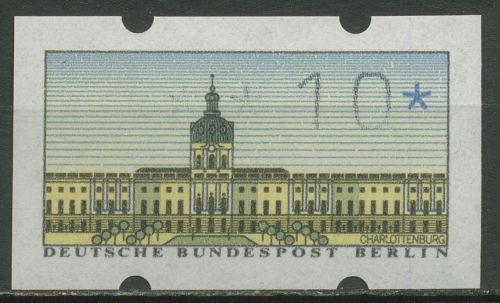 Berlin ATM 1987 Automatenmarke mit unvollständigem Werteindruck ATM 1 postfrisch
