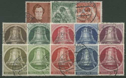 Berlin Jahrgang 1951 komplett (74/86) mit BERLIN-Stempel