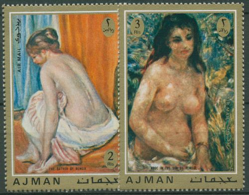 Ajman 1971 Gemälde: Pierre-Auguste Renoir 859/60 A postfrisch