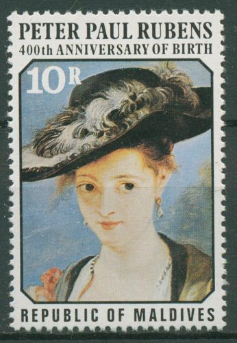 Malediven 1977 Gemälde Peter Paul Rubens Isabella Brant 709 postfrisch