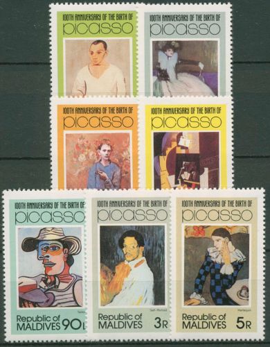 Malediven 1981 Pablo Picasso Gemälde 935/41 postfrisch