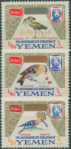 Jemen (Königreich) 1965 Vögel 148/50 A postfrisch