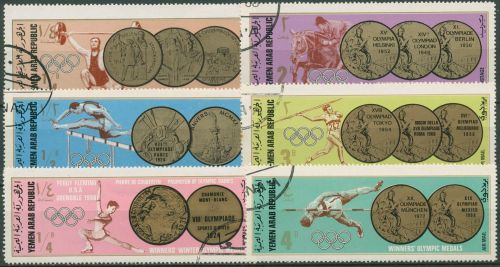 Jemen (Nordjemen) 1968 Olympia Goldmedaillen 796/01 gestempelt