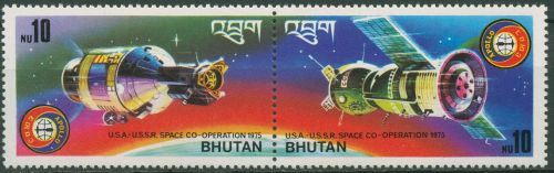 Bhutan 1975 Raumfahrt Apollo, Sojus 624/25 ZD A postfrisch