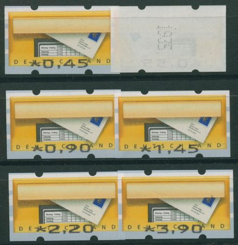 Bund ATM 2002 Werteindruck-Type der Nr. 6/7 (Satz VS 13) 5 F I Nr. postfrisch