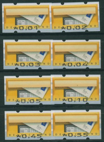 Bund ATM 2002 mit Werteindruck-Type der Nr. 6/7 (Satz RS 4) 5 F I postfrisch