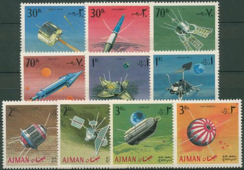 Ajman 1968 Weltraumforschung Raumsonden 257/66 A postfrisch