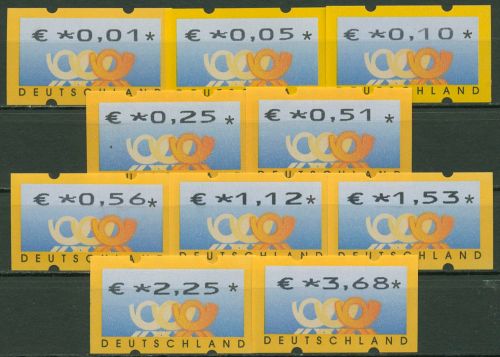 Bund ATM 2002 Automatenmarken Versandstellensatz 4.1 VS 1 postfrisch