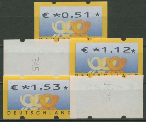 Bund ATM 2002 Versandstellensatz mit Rollen-Nr. 4.1 VS 2 Nr. postfrisch