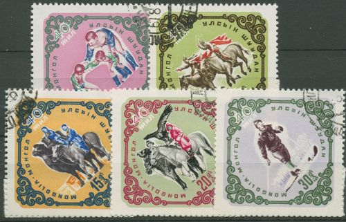 Mongolei 1961 Volksrevolution Sport 260/64 gestempelt