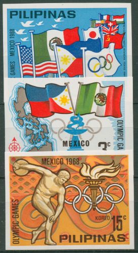 Philippinen 1968 Olympia Sommerspiele Mexiko XXI/XXIII B postfrisch