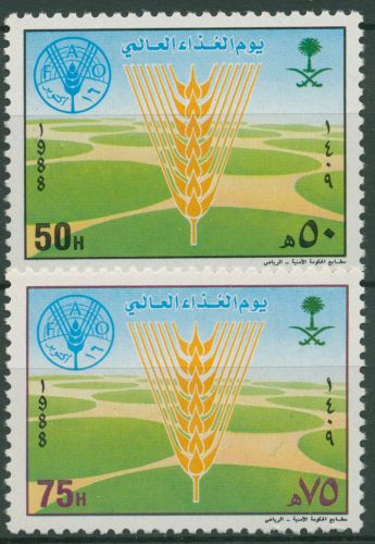 Saudi-Arabien 1988 Welternährungstag Weizenähre 927/28 postfrisch