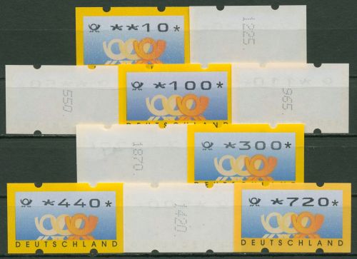 Bund ATM 1999 ATM mit Rollen-Nr. Versandstellensatz 3.3 VS 2 Nr. postfrisch