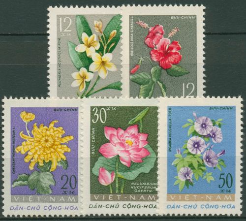 Vietnam-Nord 1962 Pflanzen Blüten 206/10 ungebraucht o.G.