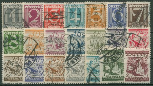 Österreich 1925 Steinadler Minoritenkirche Wien 447/67 gestempelt