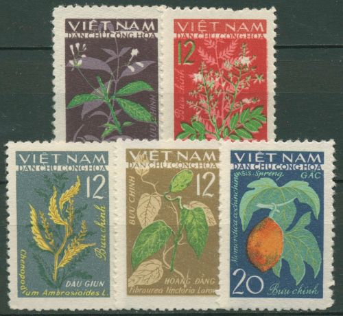 Vietnam 1963 Heilpflanzen 287/91 A ungebraucht o.G.