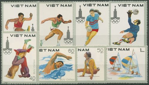 Vietnam 1980 Olympische Sommerspiele Moskau 1093/00 A ungebraucht o.G.