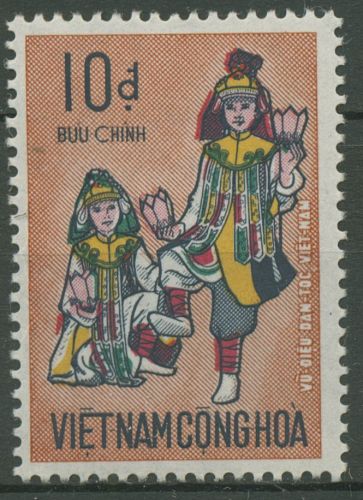 Vietnam - Süd 1971 Volkstänze 466 postfrisch