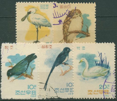 Korea (Nord) 1962 Tiere Vögel 402/06 gestempelt