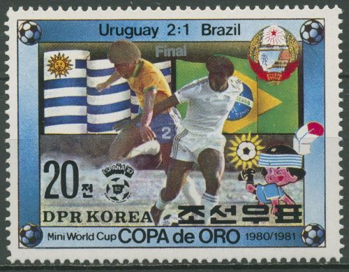 Korea (Nord) 1981 Fußballmeisterschaft Copa de Oro Uruguay 2116 postfrisch