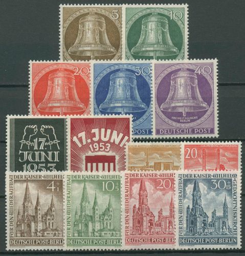 Berlin Jahrgang 1953 komplett (101/13) postfrisch