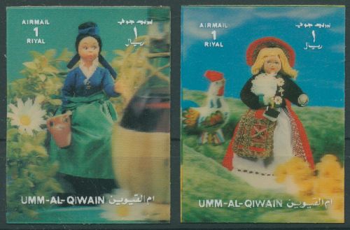 Umm-Al-Qaiwain 1972 Trachten 1651/52 postfrisch