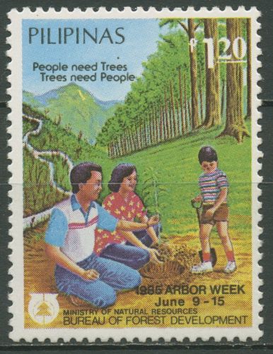 Philippinen 1985 Woche des Baumes 1686 A postfrisch