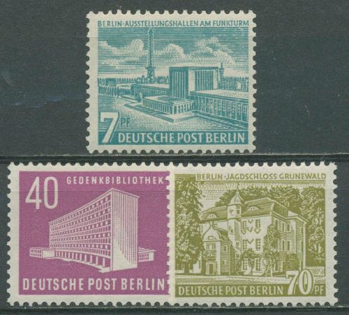 Berlin 1954 Berliner Bauten 121/23 postfrisch