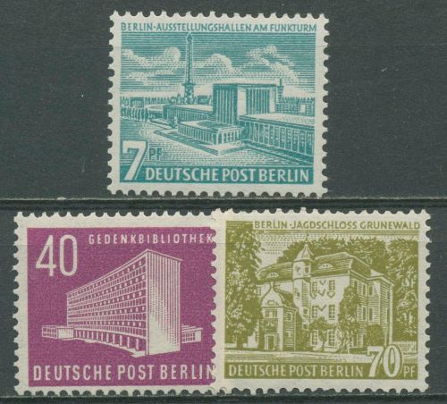 Berlin 1954 Berliner Bauten 121/23 postfrisch (123 geprüft)