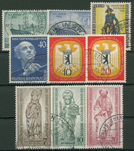 Berlin Jahrgang 1955 komplett (126/34) mit BERLIN-Stempel